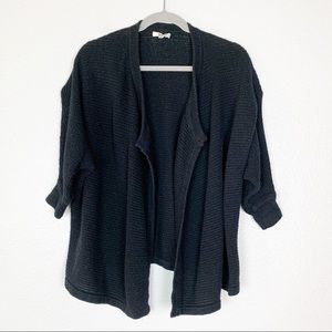 Madewell | Chunky Black Open Cardigan